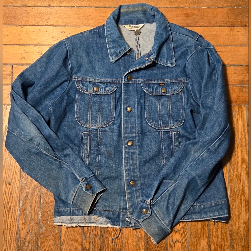 VTG 80s/90s Imperial Key Denim Jacket M/L